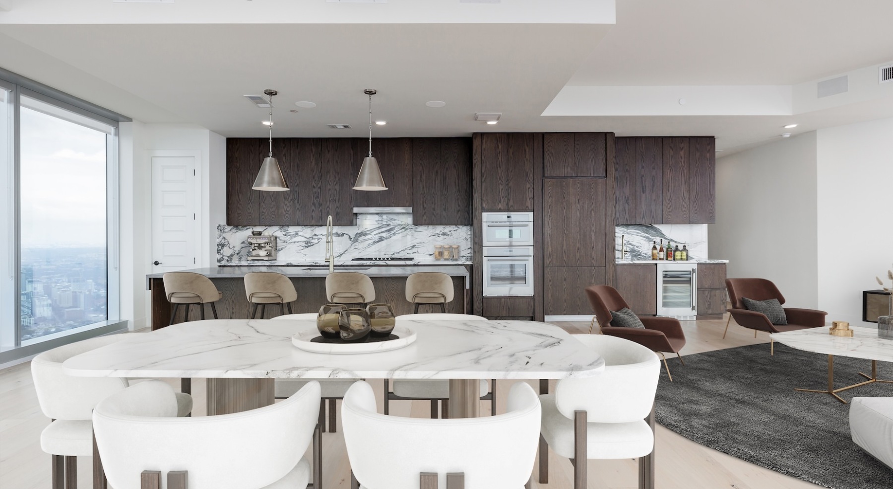 open concept apartment