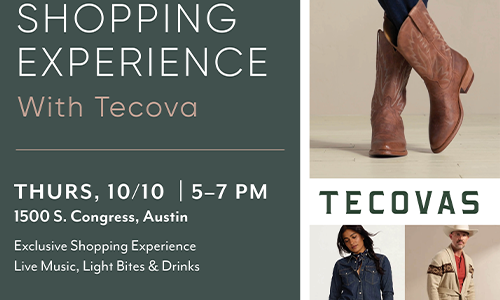 Tecovas Shopping Event